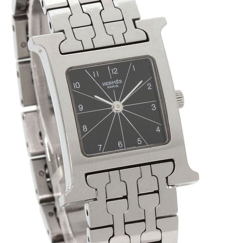 Hermes Watch SS Black