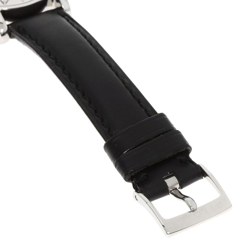 Bvlgari Solo Tempo Watch SS Leather