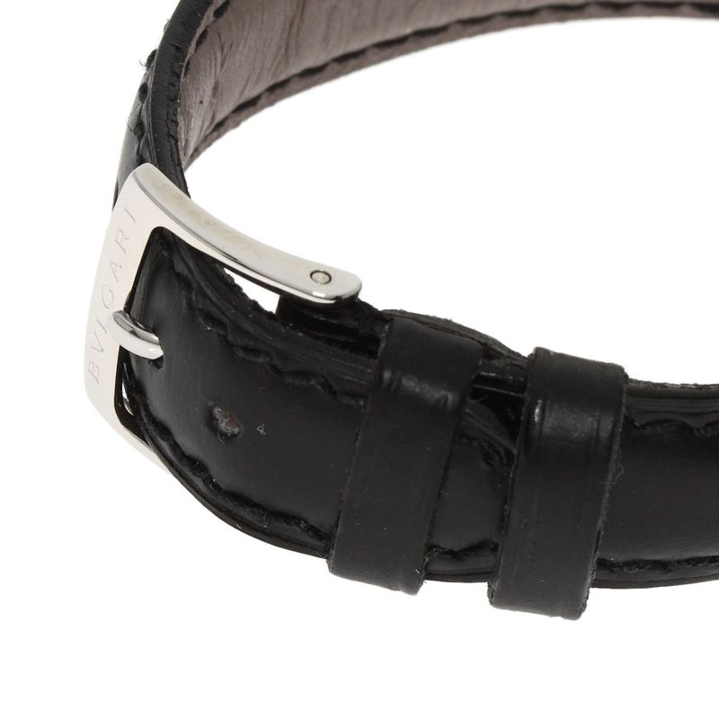 Bvlgari Solo Tempo Watch SS Leather