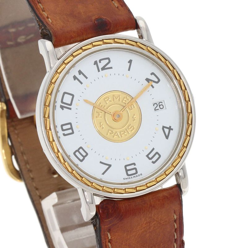 Hermes Serie Watch SS Leather