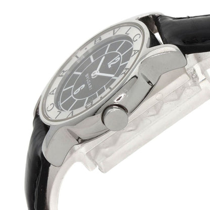 Bvlgari Solo Tempo Watch SS Leather