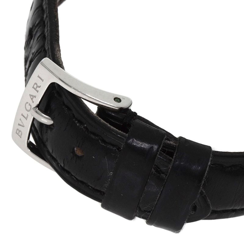 Bvlgari Solo Tempo Watch SS Leather