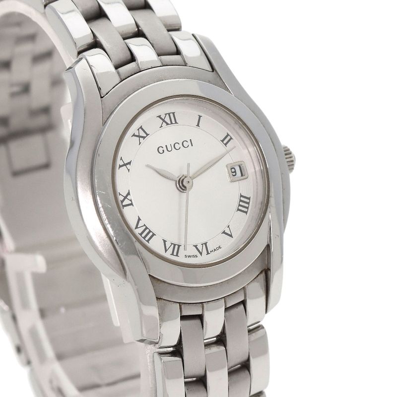 Gucci Round Face Watch SS