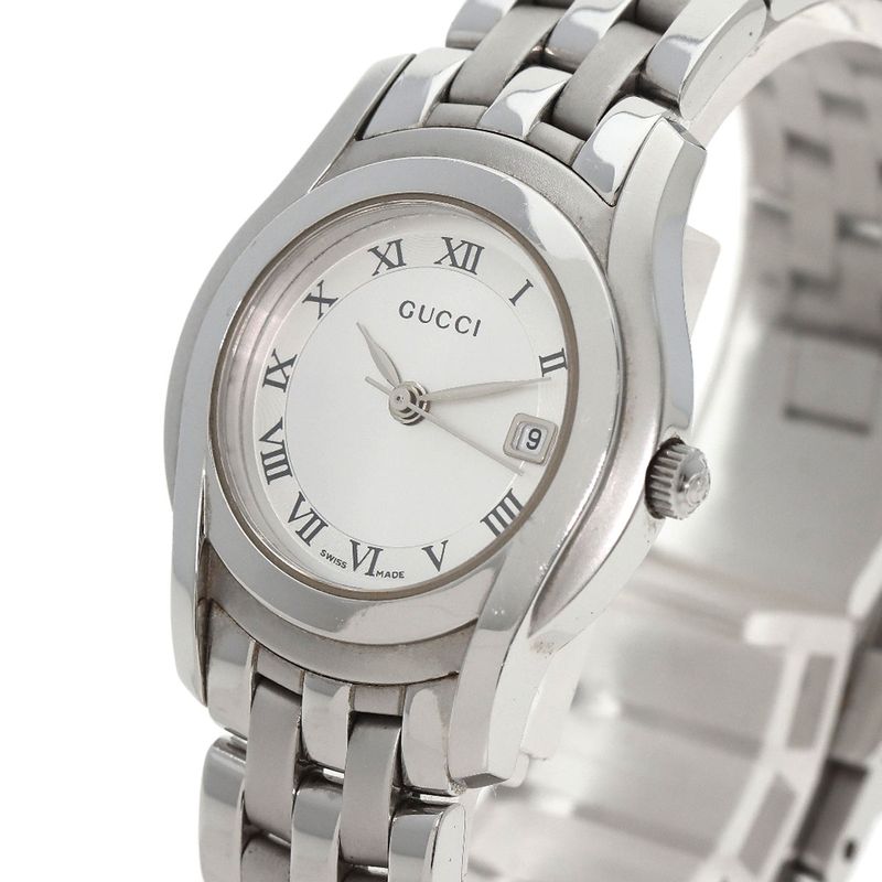 Gucci Round Face Watch SS