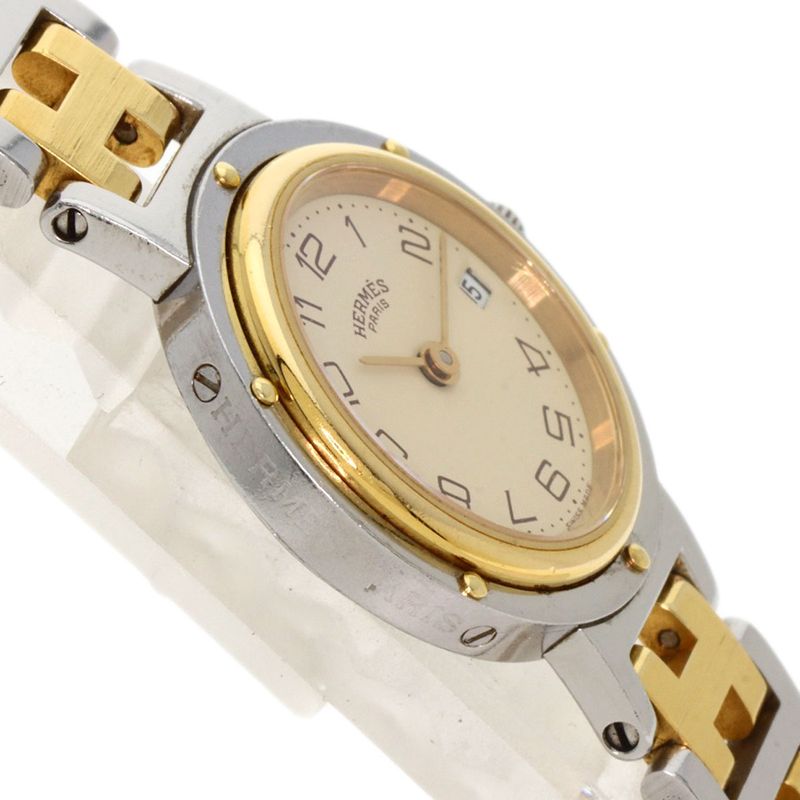 Hermes Clipper Old Belt Watch SS Ssxgp