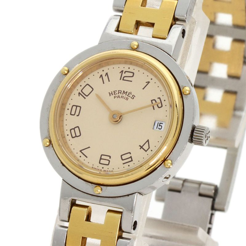 Hermes Clipper Old Belt Watch SS Ssxgp