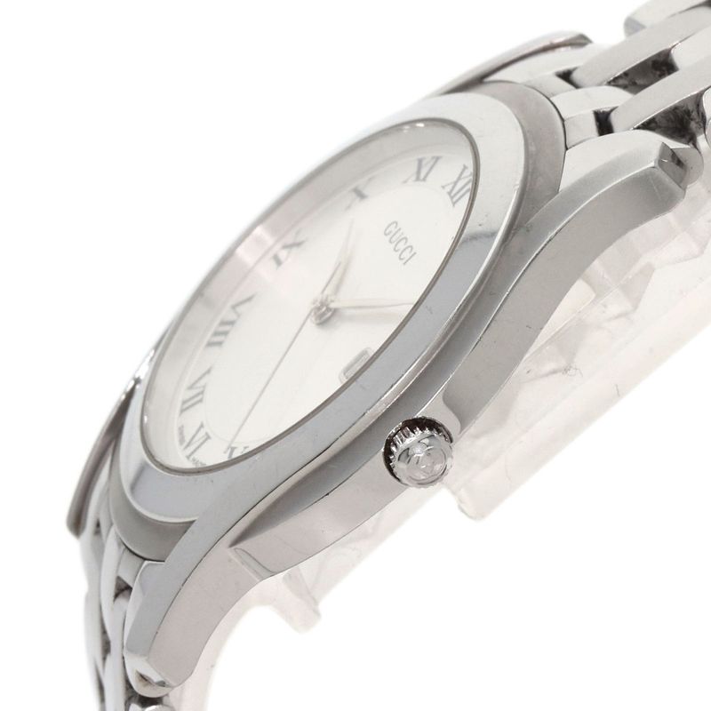 Gucci Round Face Watch SS
