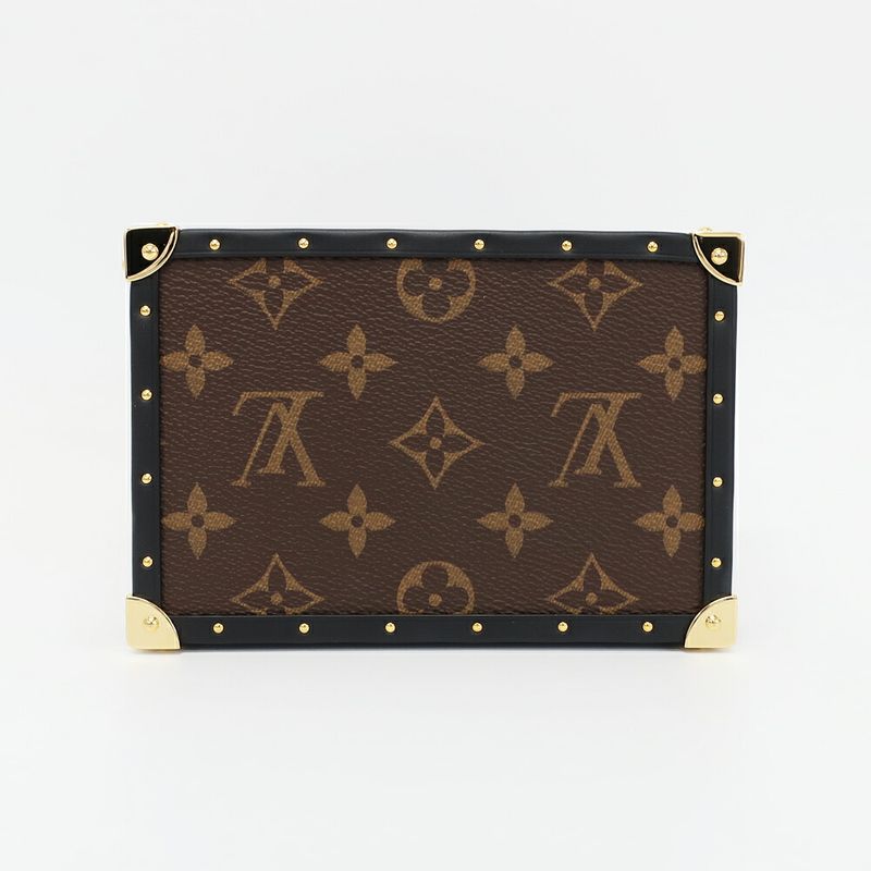 Louis Vuitton Box Trunk Monogram Case Wood