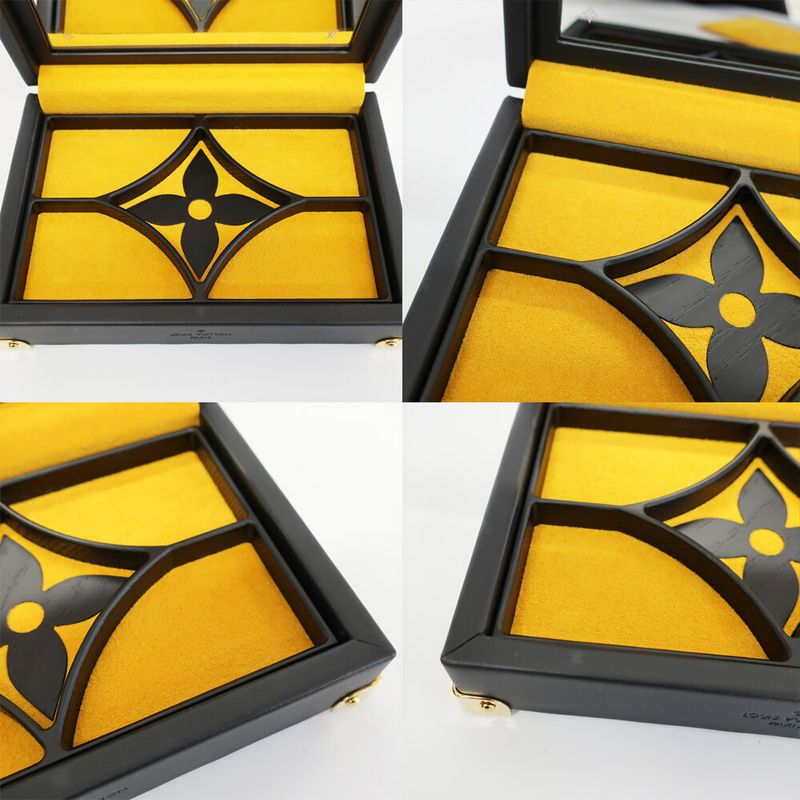 Louis Vuitton Box Trunk Monogram Case Wood