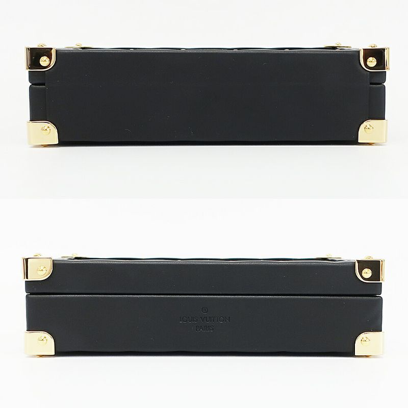 Louis Vuitton Box Trunk Monogram Case Wood