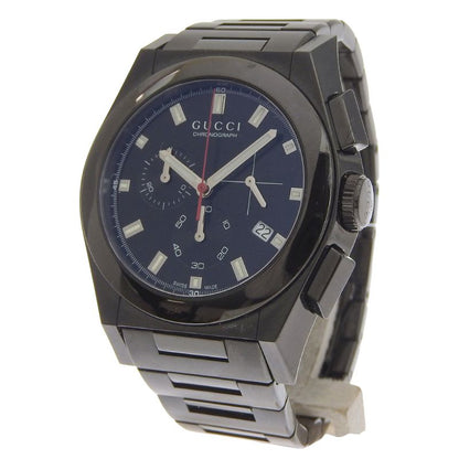 Gucci Pantheon 115.2 Stainless Steel Black Quartz Chronograph Dial