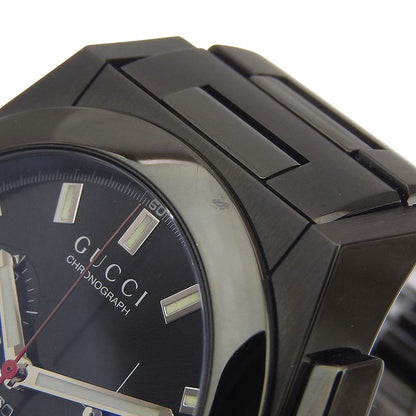 Gucci Pantheon 115.2 Stainless Steel Black Quartz Chronograph Dial