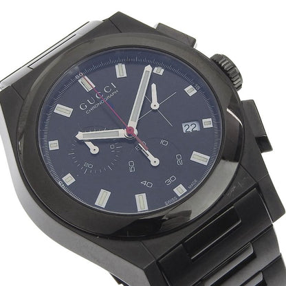 Gucci Pantheon 115.2 Stainless Steel Black Quartz Chronograph Dial