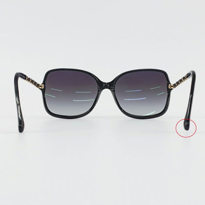 Chanel Sunglasses Black CC Logo 3C 57 17 135 Gold