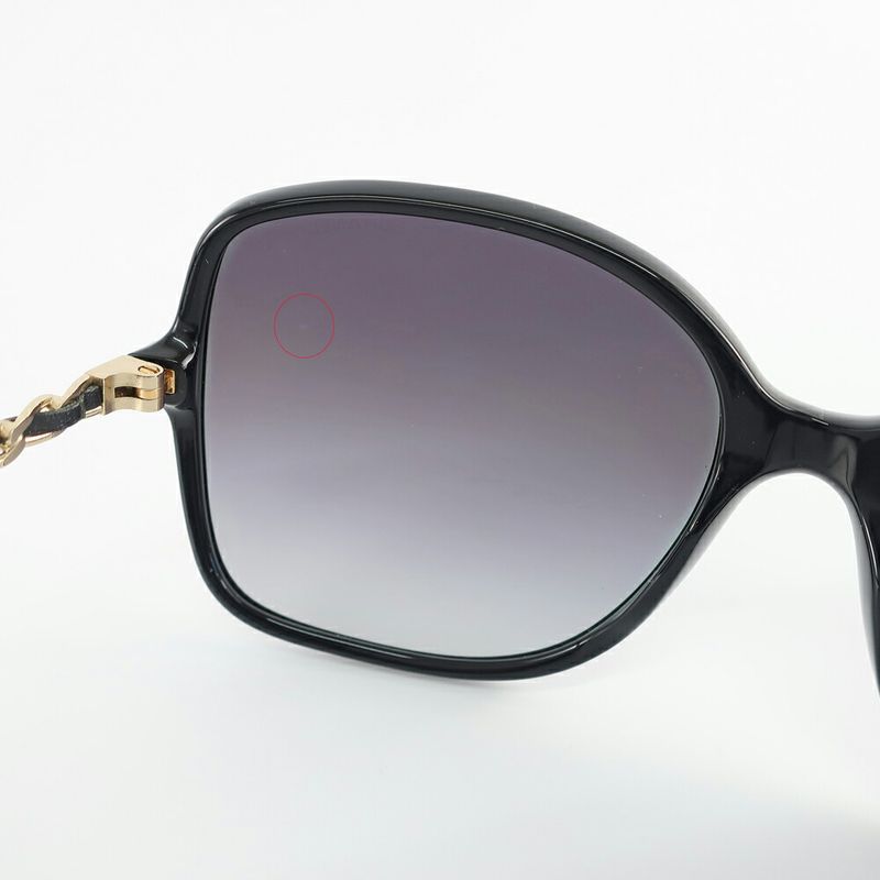 Chanel Sunglasses Black CC Logo 3C 57 17 135 Gold