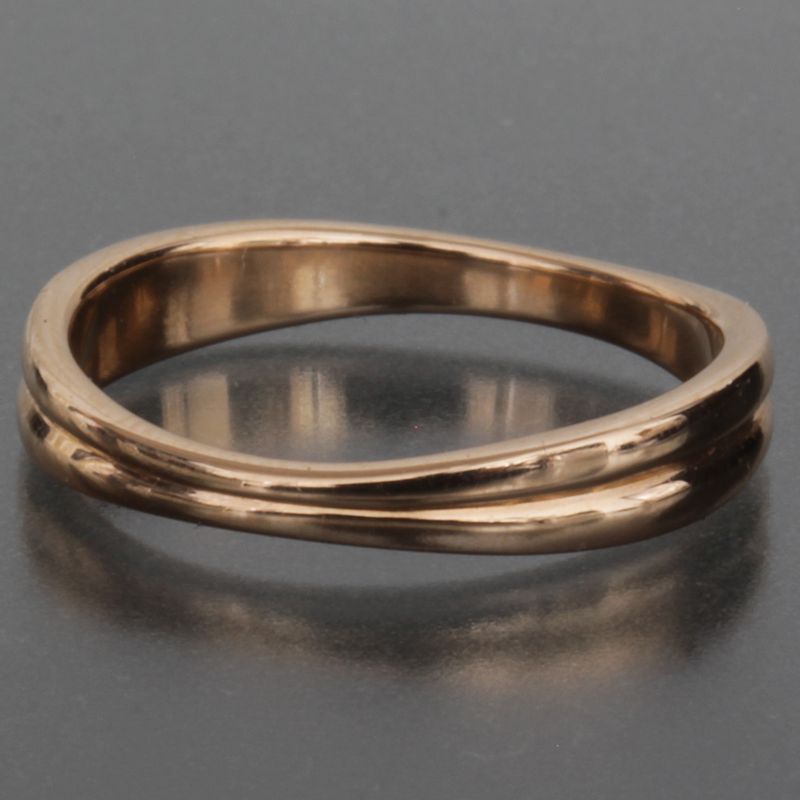 Tiffany & Co. Double Wave Ring 18K Pink Gold