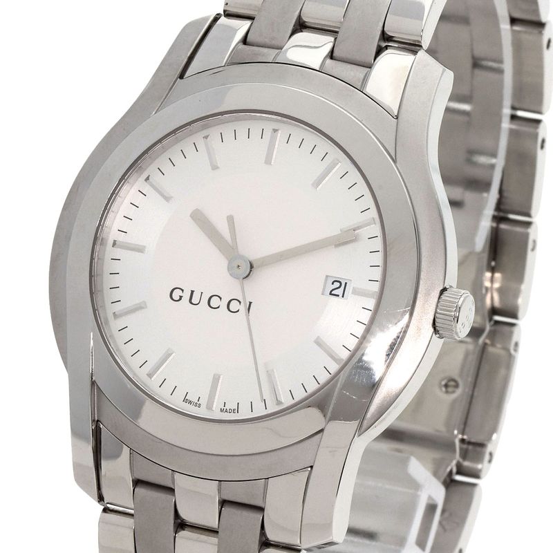 Gucci Round Face Watch SS