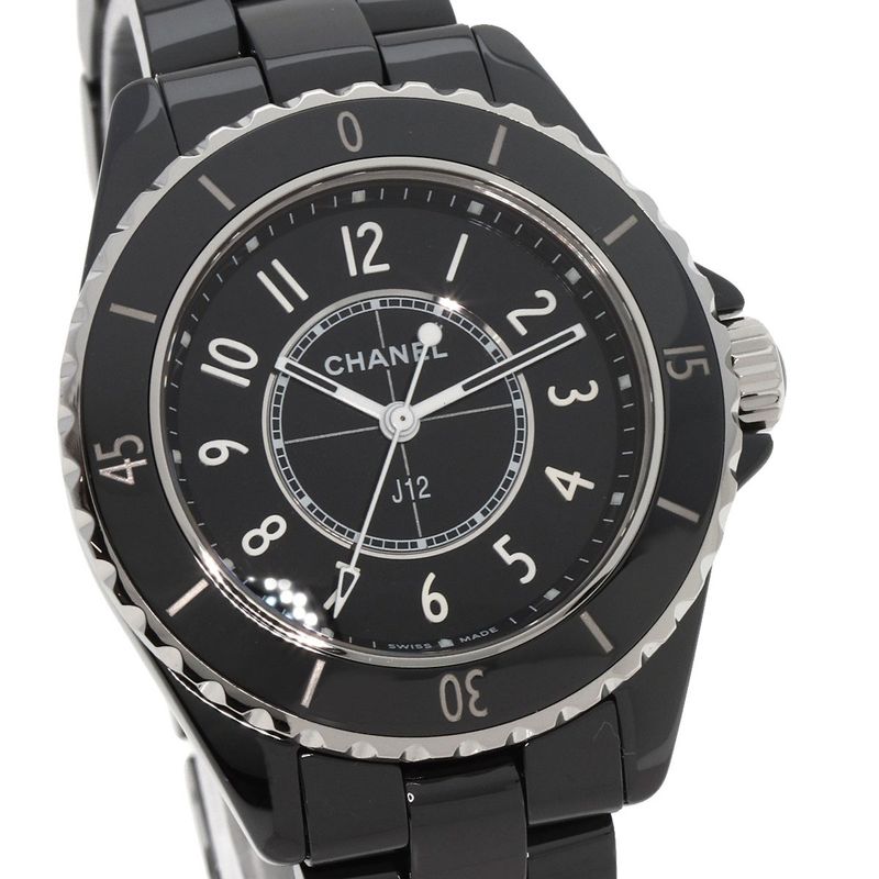Chanel Ceramic Watch Black