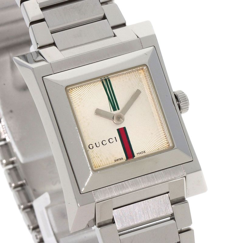 Gucci Square Face Watch SS