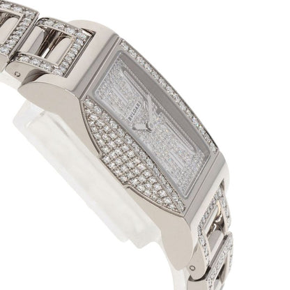 Bvlgari Rettangolo Diamond Watch 18K White Gold Goldx