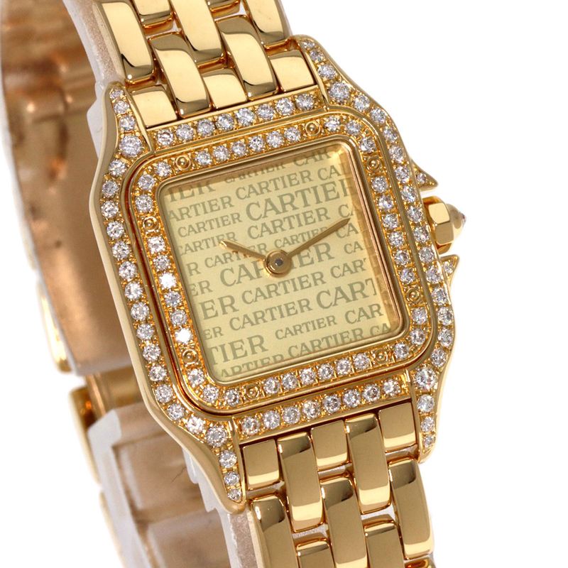 Cartier Pantel SM Diamond Watch 18K Yellow Gold