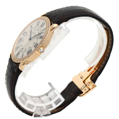 Cartier Ronde Louis LM Diamond Watch 18K Pink