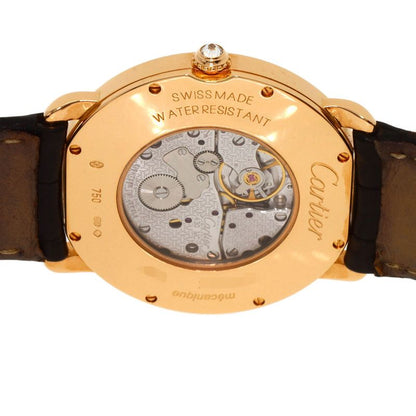 Cartier Ronde Louis LM Diamond Watch 18K Pink