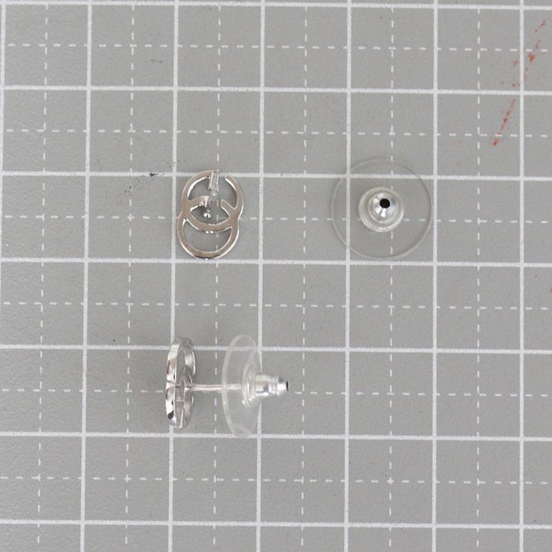 Gucci Double Earrings 18K White Gold