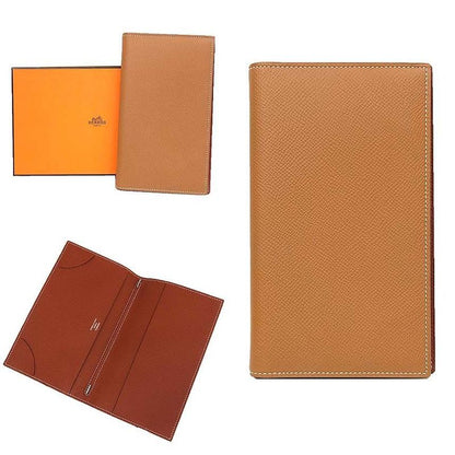 Hermes Agenda Cover Notebook Cover Gold Brown Bicolor