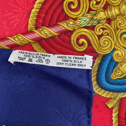 Hermes Carre 90 Scarf Silk Luna Park Amusement Park Merigo Land Navy