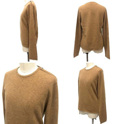 Hermes Knit Sweater ME Long Sleeve Cashmere Camel Cadena Gaultier Era