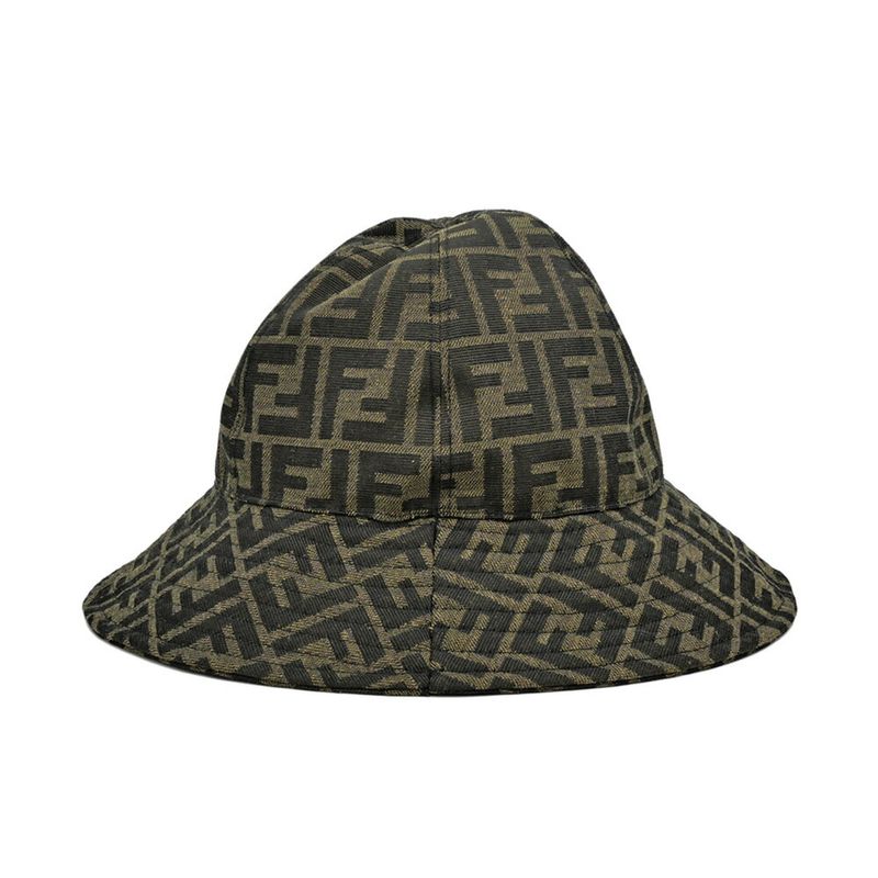 Fendi Hat Zucca Brown Black Hat Others