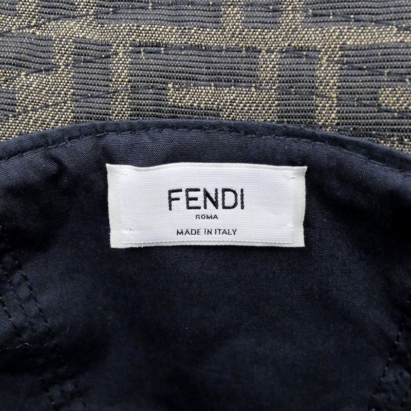Fendi Hat Zucca Brown Black Hat Others