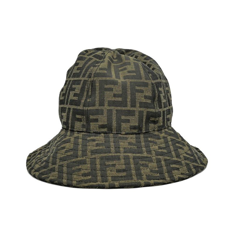 Fendi Hat Zucca Brown Black Hat Others