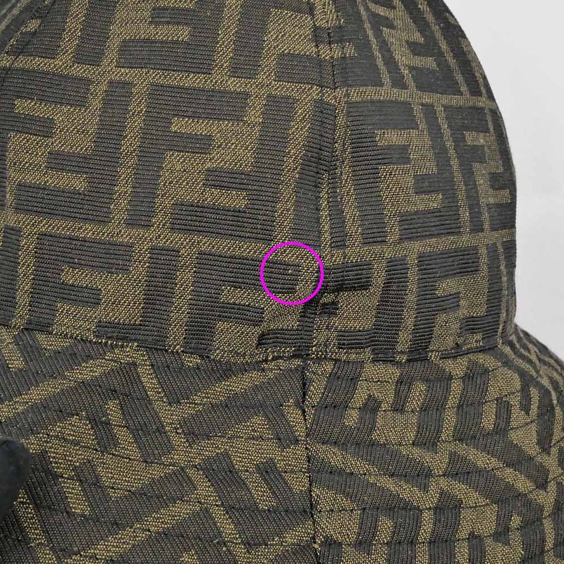 Fendi Hat Zucca Brown Black Hat Others