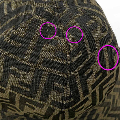 Fendi Hat Zucca Brown Black Hat Others