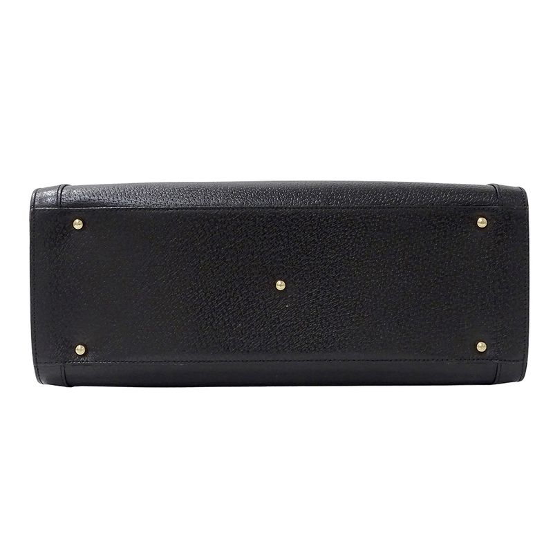 Gucci Tote Bamboo Leather Black Fashionable