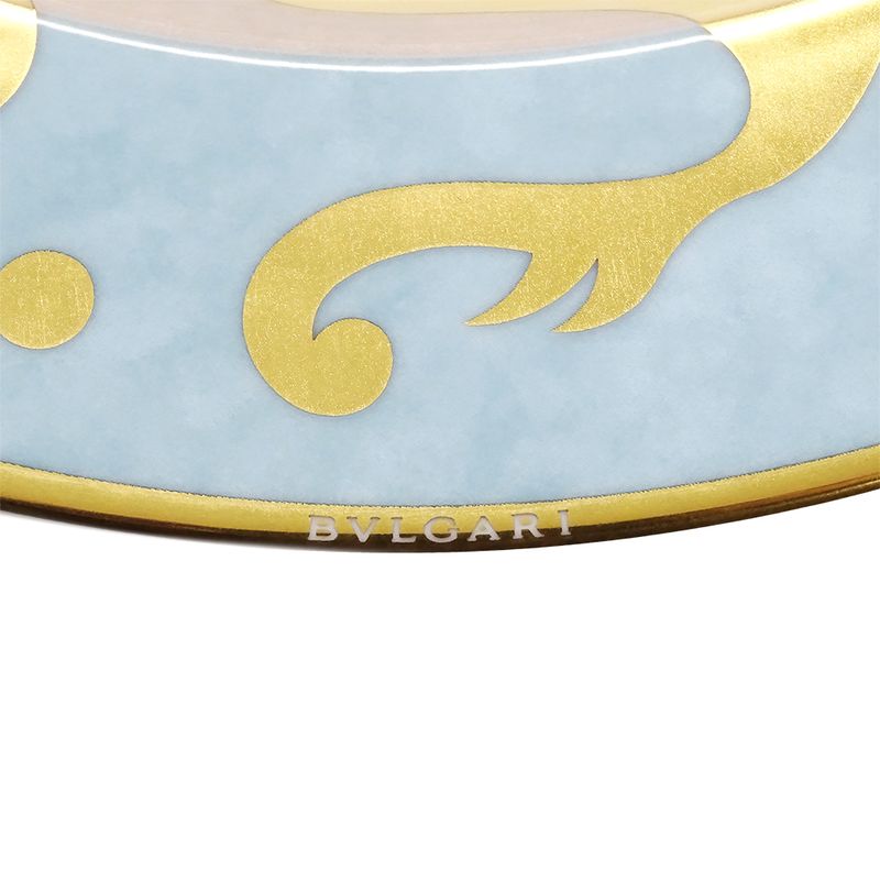 Bvlgari Tableware Rosenthal Wall Plate Ceramic Light Blue