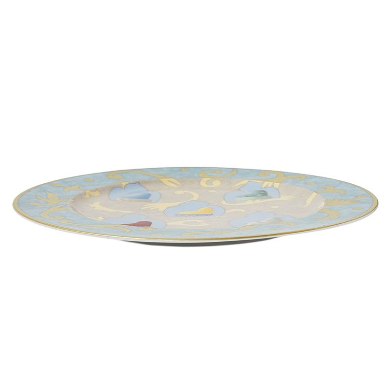 Bvlgari Tableware Rosenthal Wall Plate Ceramic Light Blue