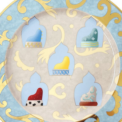 Bvlgari Tableware Rosenthal Wall Plate Ceramic Light Blue