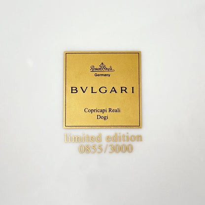 Bvlgari Tableware Rosenthal Wall Plate Ceramic Light Blue