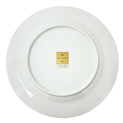 Bvlgari Tableware Rosenthal Wall Plate Ceramic Light Blue