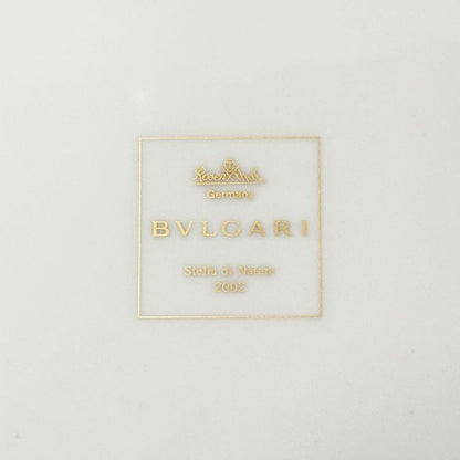 Bvlgari Tableware Rosenthal Wall Plate Ceramic White Gold