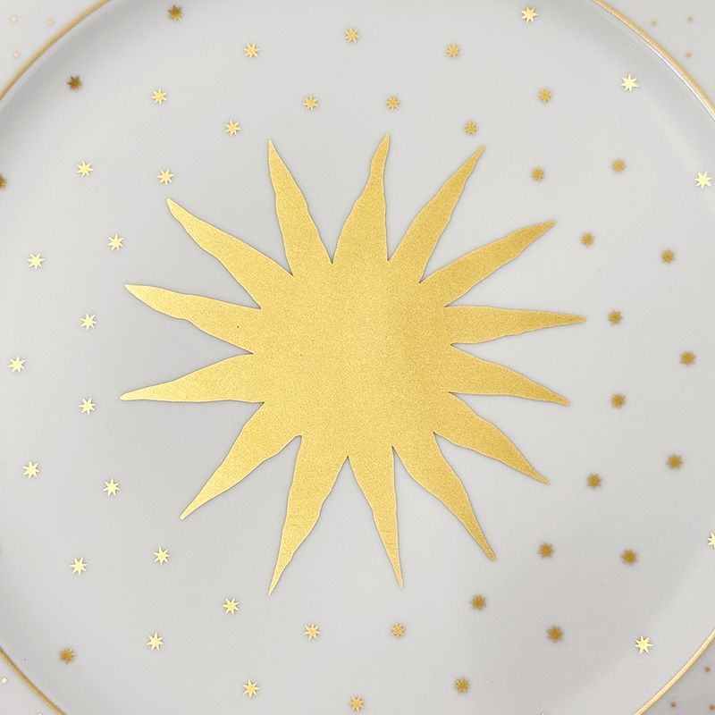 Bvlgari Tableware Rosenthal Wall Plate Ceramic White Gold
