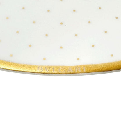 Bvlgari Tableware Rosenthal Wall Plate Ceramic White Gold