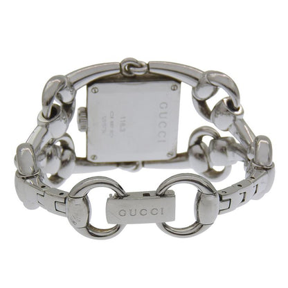 Gucci Signoria 116.3 Stainless Steel Quartz Analog Display White Shell