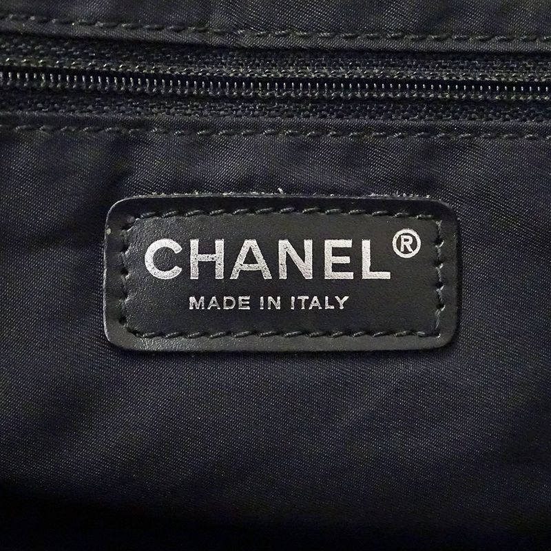 Chanel New Travel Tote MM Tote Nylon Dark Brown