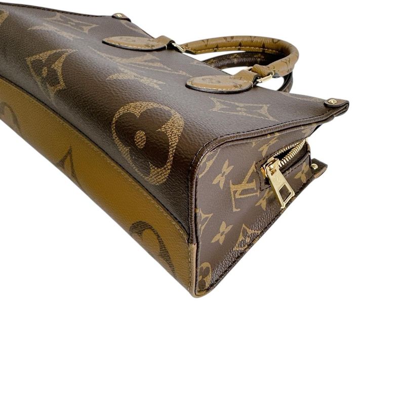 Louis Vuitton Monogram Tote on the Go East West Brown