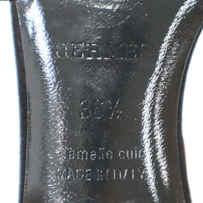 Hermes Oasis Sandal Oasis Rhinestone Design Black 36.5