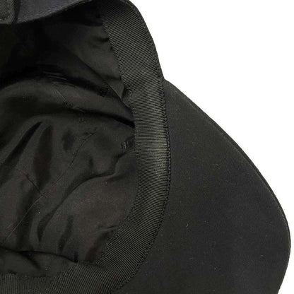 Hermes Nevada Serge Leather Patch Camp Cap Black 60